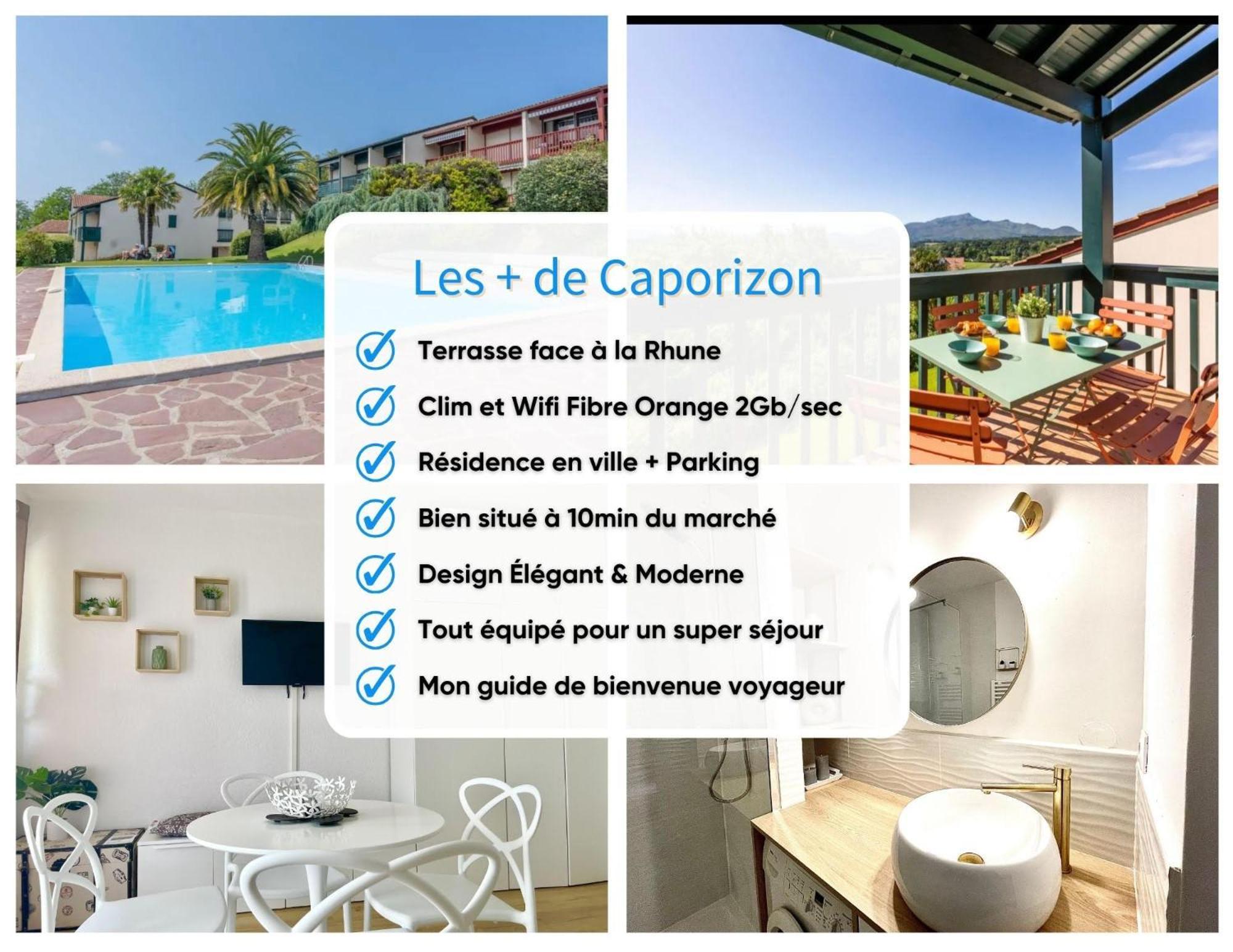 Apartmán Caporizon-Baillenia-T1 Vue Montagne - Piscine St Jean De Luz Saint-Jean-de-Luz Exteriér fotografie